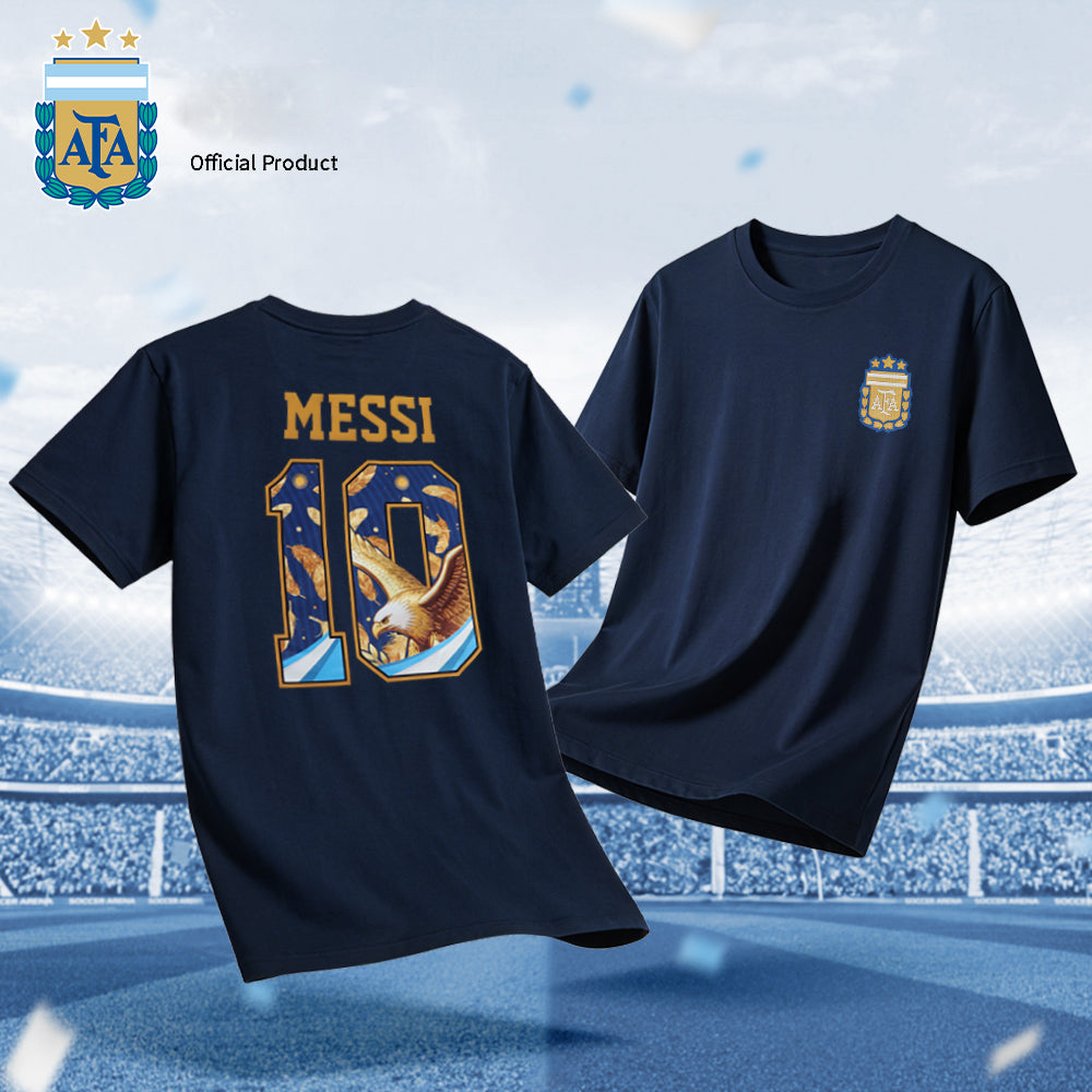 Argentina AFA Messi #10 Gold Edition Tee
